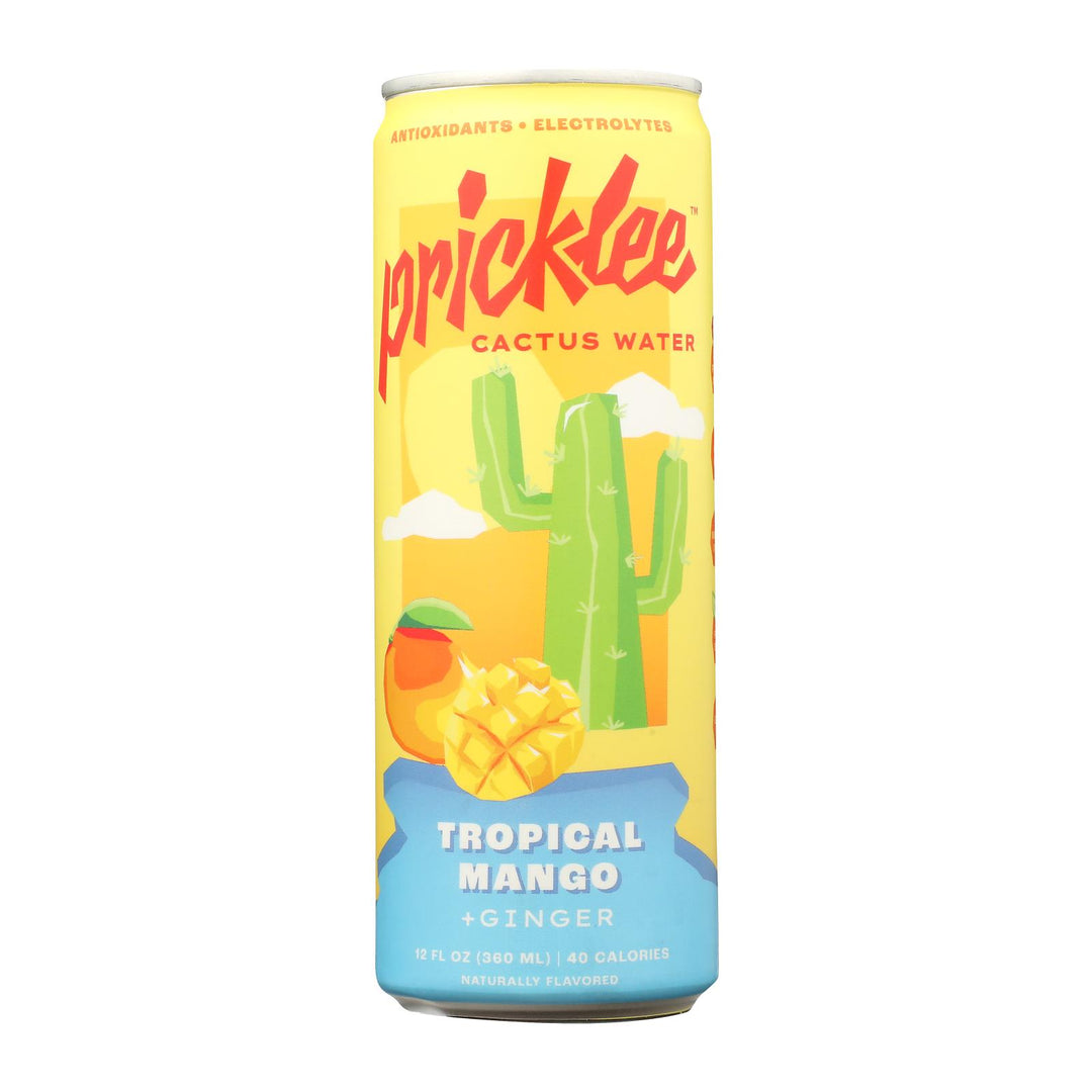 Pricklee - Wtr Sprfruit Mango Ginger - Cs Of 12 - 12 Fz - Maras Green